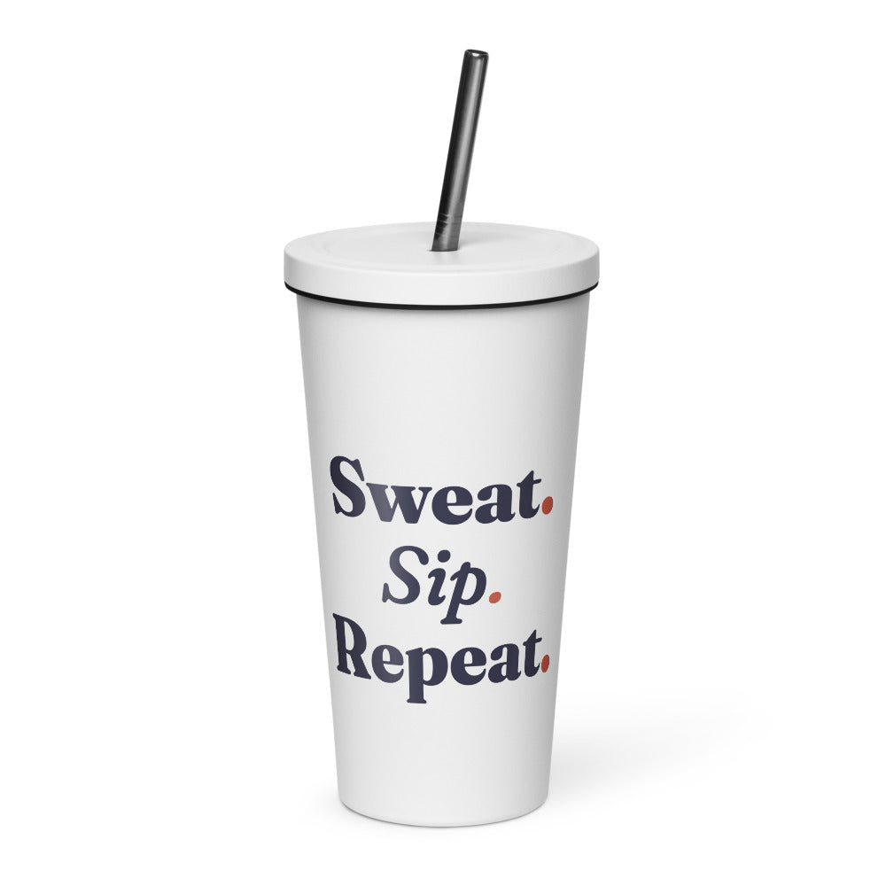 Sweat & Sip Kit: Sweat. Sip. Repeat. 20 oz tumbler