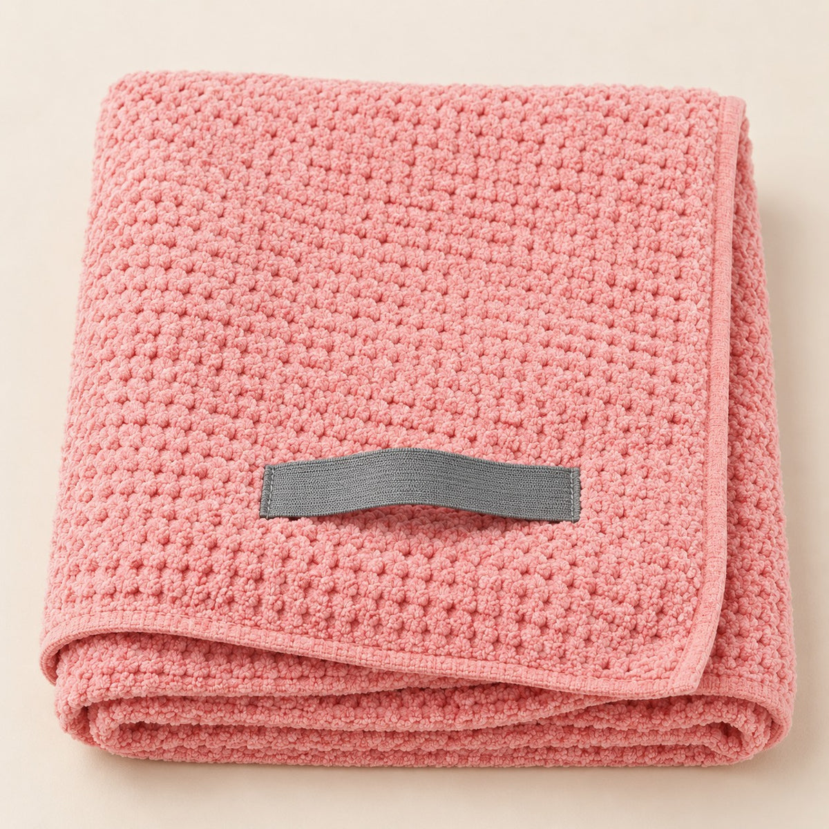 Hair towel wrap in coral