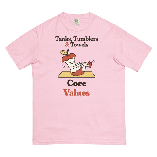 Core Values Tee in Blossom (mockup)