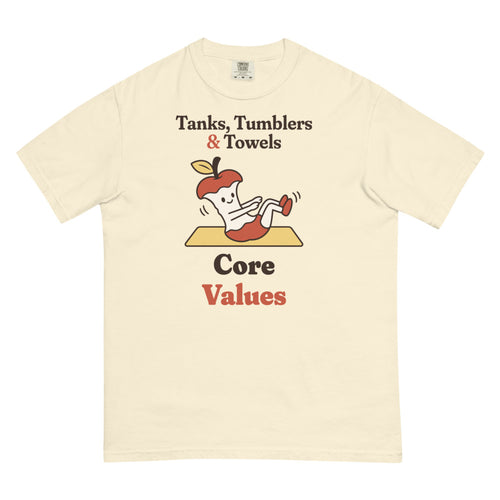 Core Values Tee in Ivory (mockup)